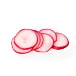 sliced radish
